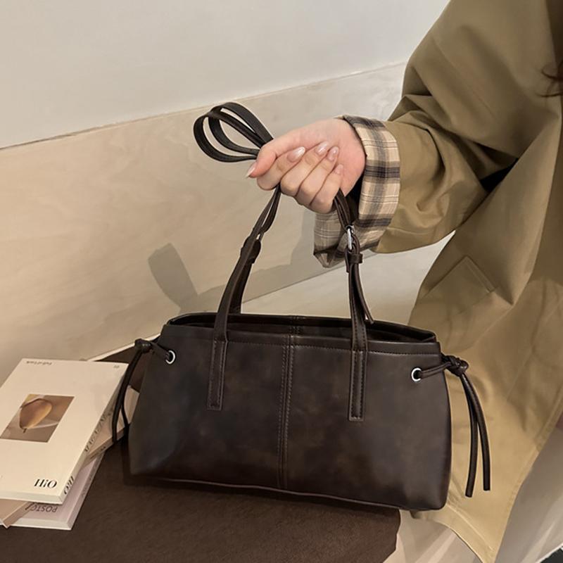 Vielseitige Handtasche aus weichem PU-Leder, quadratisch, Vintage-Damen-Schultertasche, klassisches Luxusdesign, Reißverschluss, Unterarmtasche, Tote