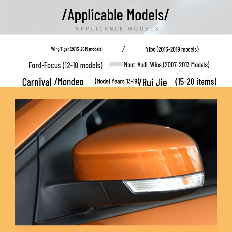 Compatible with Ford Focus/Mondeo/Fiesta/Kuga/Edge Rearview Mirror Blue Flowing Turn Signal Light