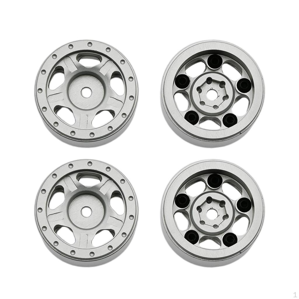 2 Pair Wheel Rim Hubs for Axial SCX24 AXI00002 AXI00001 AXI90081 RC Car Crawler Upgrade Parts