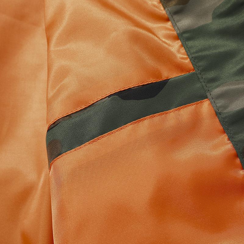 Men's Camouflage MA-1 Flight Jacket, Large Size, Spring/Autumn 2025