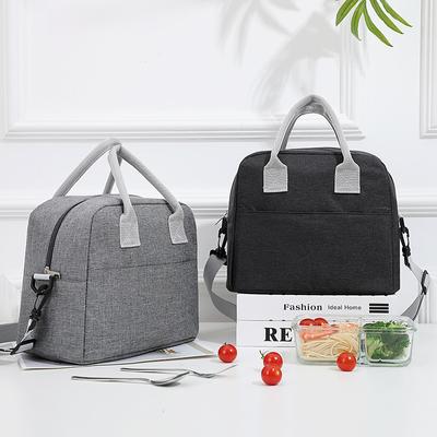 Lunchtasche mit Schultergurt, Griff, Kühltasche, Damen, tragbare Lebensmitteltasche für Arbeit, Studenten, Thermo-Lunchbox, Kühlschranktasche