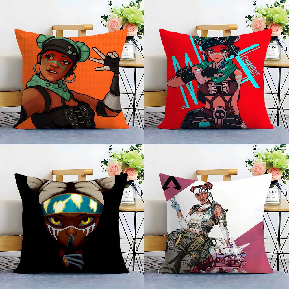 Apex Legends L-Lifeline Pillow Case Plush Fabric Soft Double Sided Print Home Sofa High Quality Cushion Cover Throw