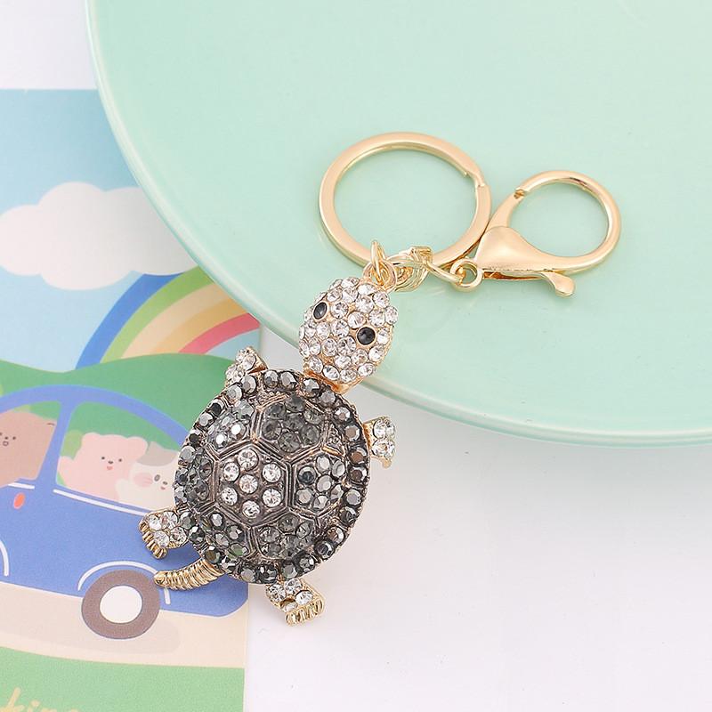 Colorful Alloy Turtle Keychain Animal Pendant Backpack Decoration Kids Gift