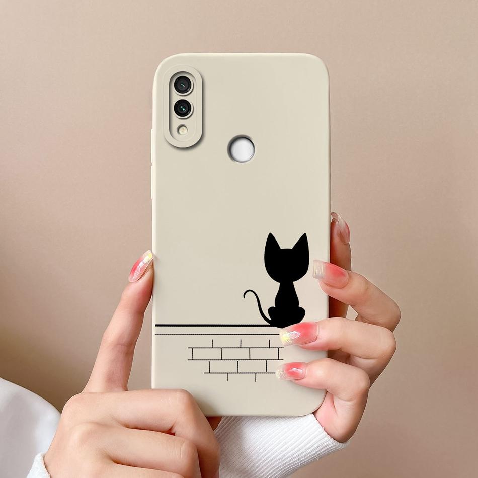 For Redmi Note 7 Pro 7S Case Butterfly Soft Liquid Silicone Camera Protection Back Cover For Xiaomi Redmi Note 7 S 7Pro Funda