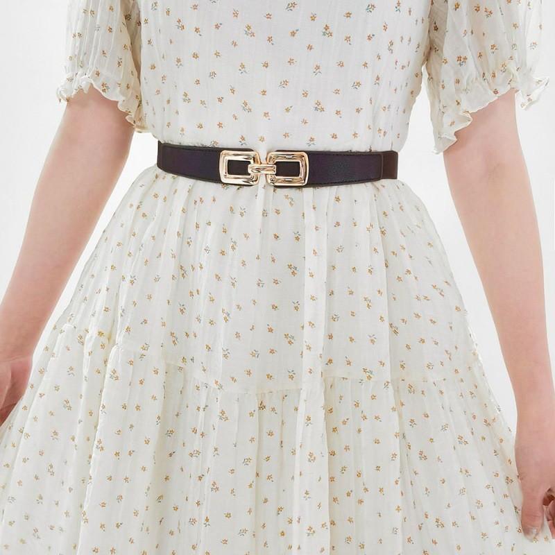 Stylish Women's Elastic Waist Belt For Dresses Versatile Fashion Accessory In Black And Brown