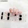 New Halloween Semi-cured UV Gel Nail Stickers Bat Pumpkin Skull Full Cover Gel For UV Lamp Gel Nail Strips Press On Nail Decal