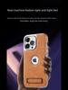 "Premium Leather Anti-fall Case for S24 Ultra 16 Pro Max, iPhone 16 Pro, Mate 60 with Stand"