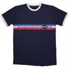 Oasis 1996 Tour Horizontal Stripes Ringer Official T-Shirt