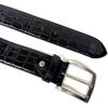[FashionBerry] Crocodile Embossed D Italian Genuine Leather Belt for Men and Women - Italian Leather Belt, Business, Formal, Brand, Handmade, Casual