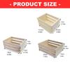 Miniature Wooden Nesting Boxes Set of 3 Size Rural Pine Storage Containers Box For Home Kitchen Bedroom Office Use