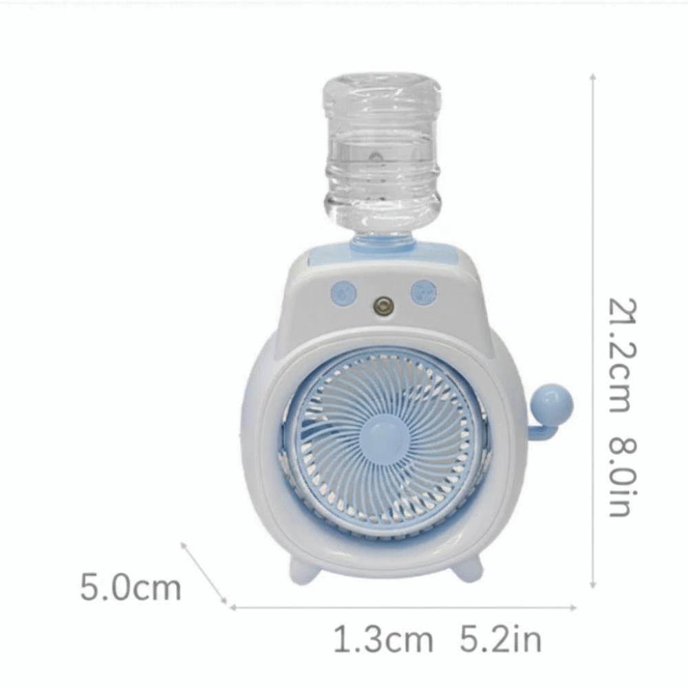 Fine Gentle Mist Portable Desktop Cooling Spray Fan Wide Angle Air Supply Wide Angle Cool Mist Desk Fan for 500mAh