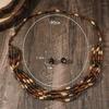JMXD-Vintage coffee beaded necklace women's multi-layer bohemian women's jewelry set