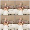 4 PCS Anti Blue Light Blocking Glasses Clear Anti Radiation Glasses Replaceable Lens for Women/Men