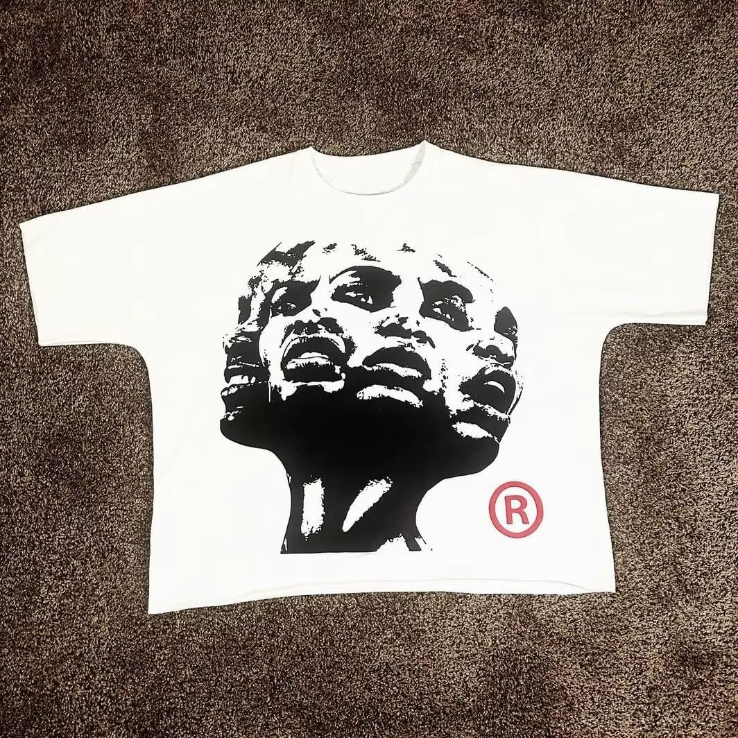 

Loose printed pure cotton T-shirts for both boys and girls S