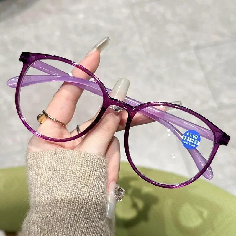 

New Ultra Light Presbyopia Eyewar For Men Women High Definition Eye Protection Reading Eyglasses Blue Light Blocking Eyeglasses 4.0