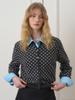Eight Days A Week Wool Dot Cardigan Charcoal Ad652