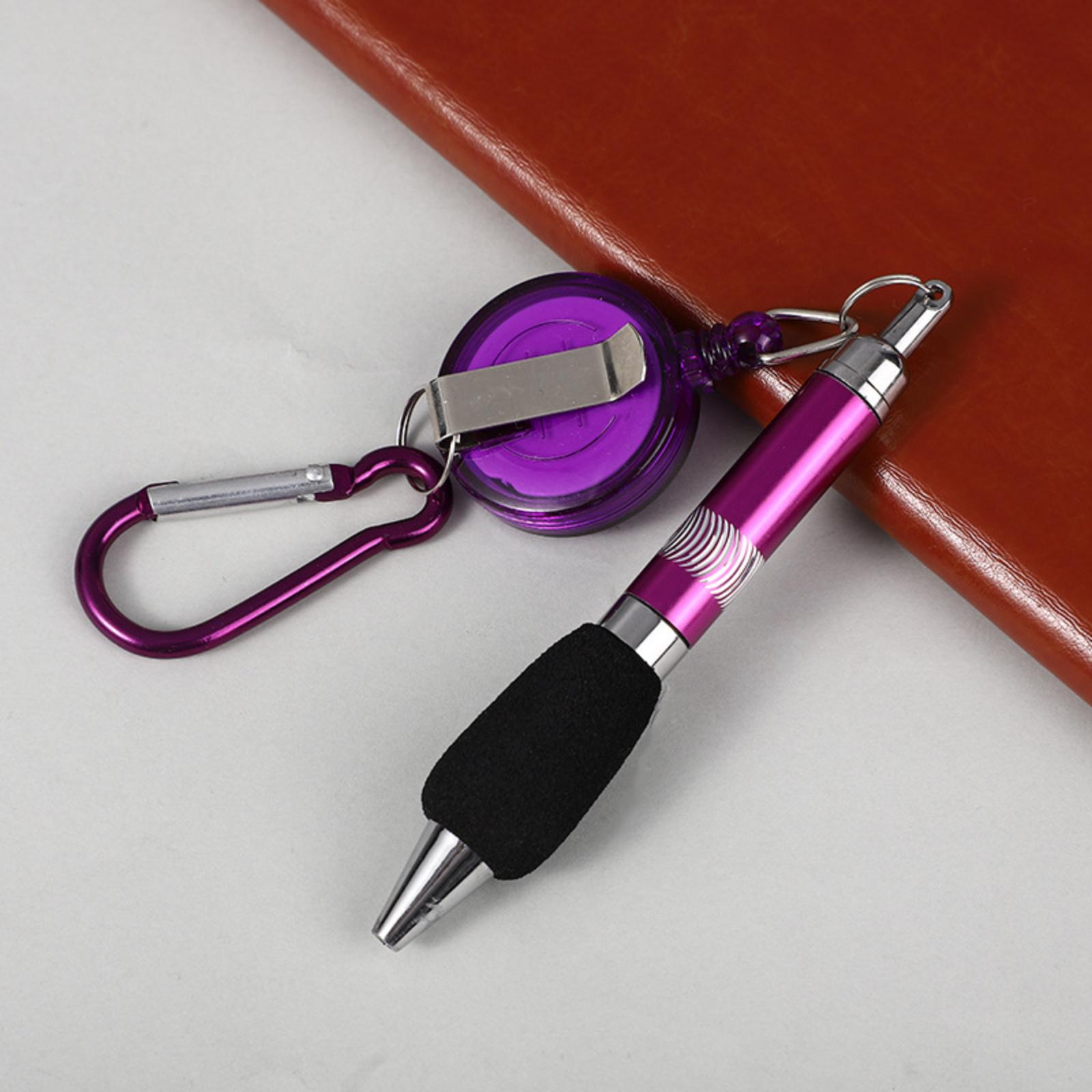 Portable Mountaineering Pen With Retractable Keychain One Size фиолетовый
