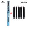 New Jinhao Transparent Colour Business Office Fountain Pen   Student School Stationery Supplies