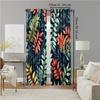 Set Of 2 Boho Versatile Polyester Transparent Curtains Home Decoration Nature Leaf Use Bedrooms Living Rooms Curtain Perfect For Great Room