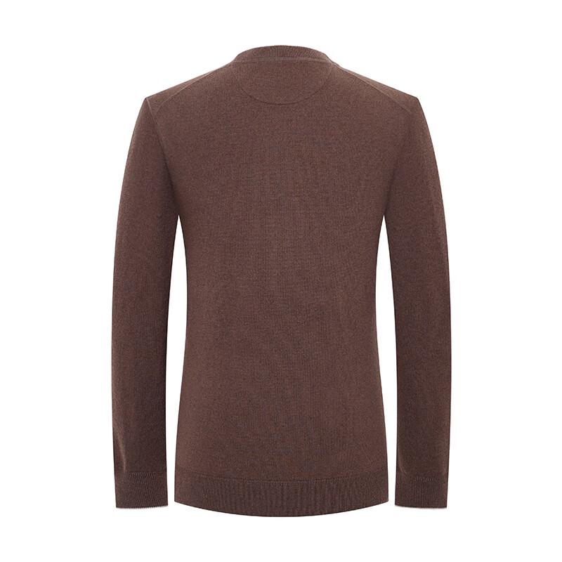 

Мужской пуловер Baoxiniao с круглым вырезом из смесовой шерсти 52