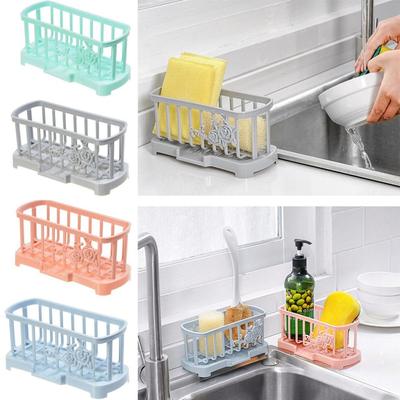 Égouttoir d'évier Panier de rangement Porte-papier toilette Porte-éponge Porte-torchon Amovible Multifonction Ménage Salle de bain