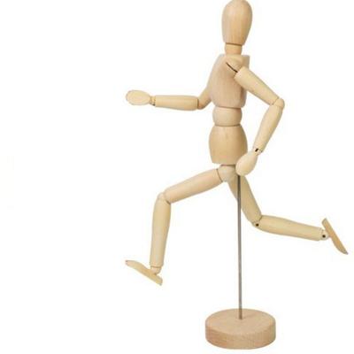 Idio Wooden Jointed Doll, 1 Piece