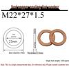 Annealed Red Copper Gasket Washer Pad for Sealing Fastener, M4-M34