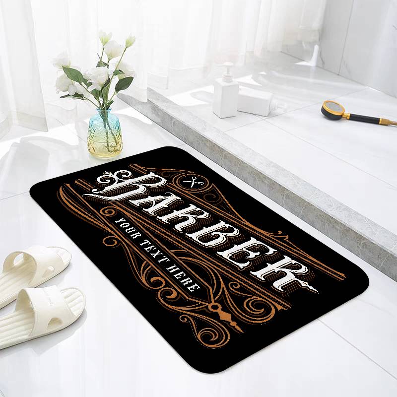 Barber Shop Sign Floor Mat Living Room Rug For Bedroom Welcome Mat Outdoor Rug