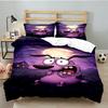 Courage dog Moonlit Adventure 3PCS Bedding set,Ideal for 1pc Duvet Cover And 2pcs Pillowcases Perfect for Fan gift,Ideal for Bedroom, Dormitory