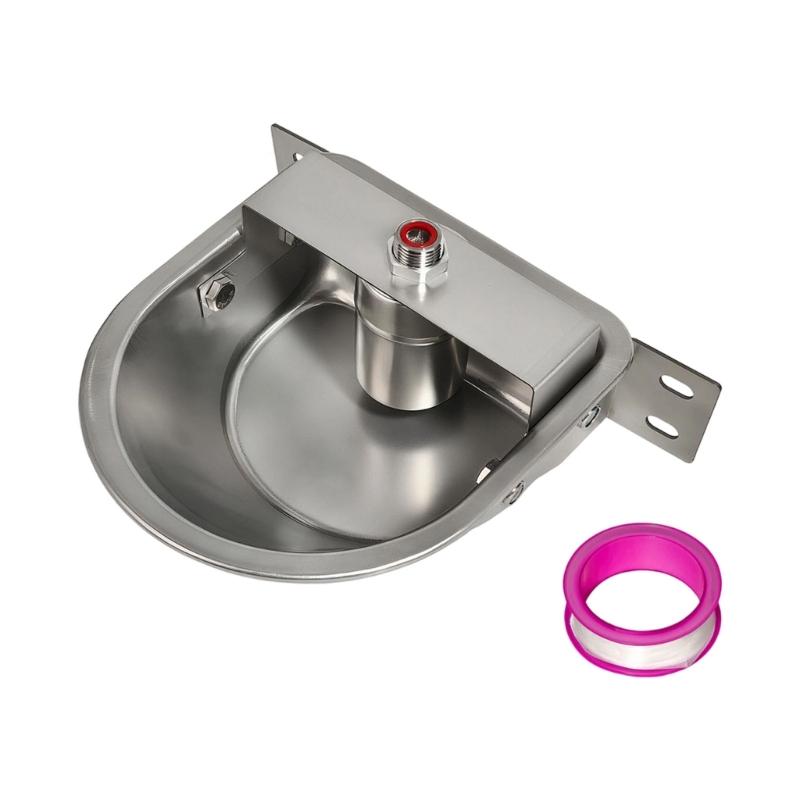 Automatic Horse Waterer Livestock Water Bowl Stainless Steel Touch Switching Large Capacity for Cattle Cow Donkey