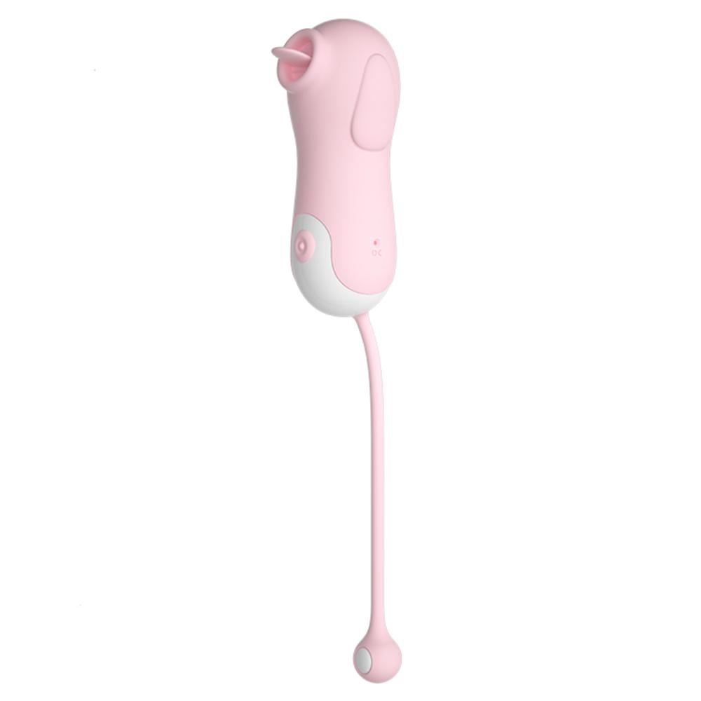 2 In 1 Tongue Licking Vibrator for Women Clitoris Stimulator Nipple Vaginal Massager Blowjob Female Masturbation Adult Sex Toy