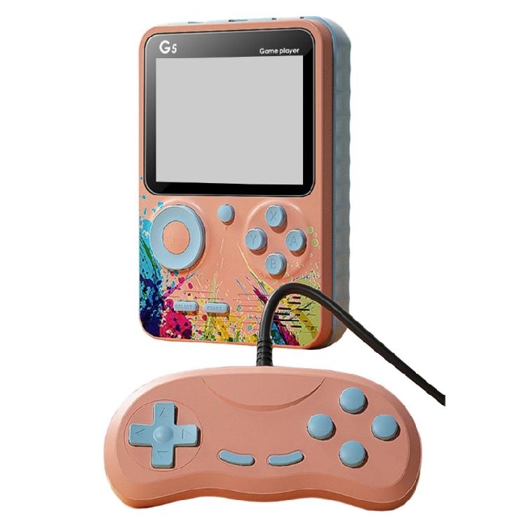 Handheld Multiple Game Device 500 Classical Titles Build in Rechargeable Battery Ergonomic Strong ABS Body for All Ages