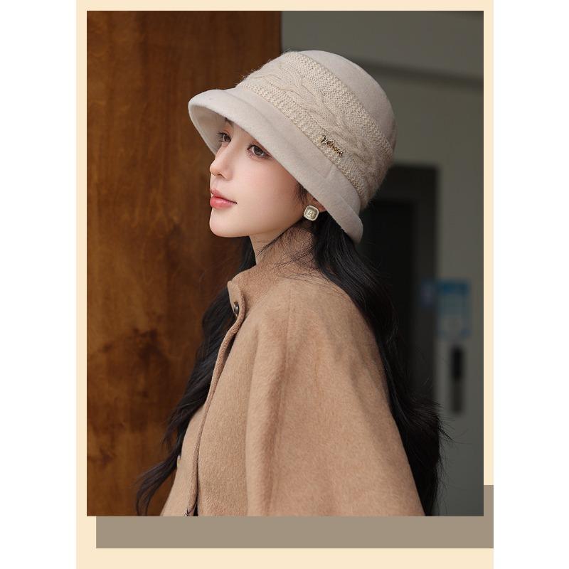 Women S Vintage Literary Warm Fisherman Hat Autumn Winter Commuter Hat