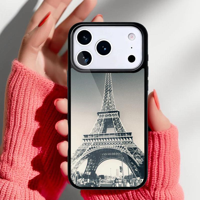 Love Paris Eiffel Tower France Phone Case for iPhone 17 16 15 14 13 Pro Max Back Cover for 12 11 Pro Coque