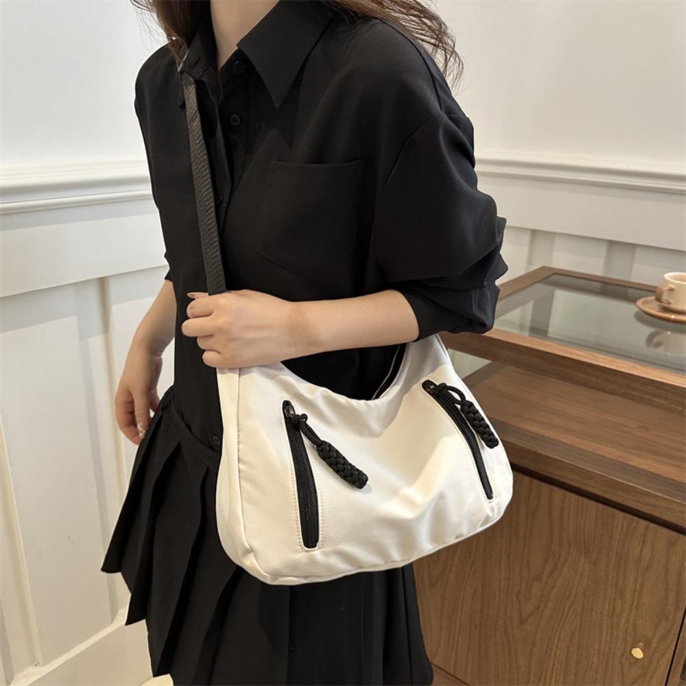 

Большая вместительная повседневная сумка через плечо сумка-тоут белый