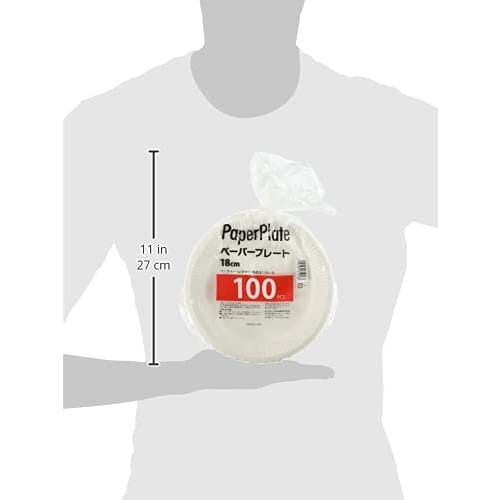 Commercial paper plates, 18cm, 100 pieces