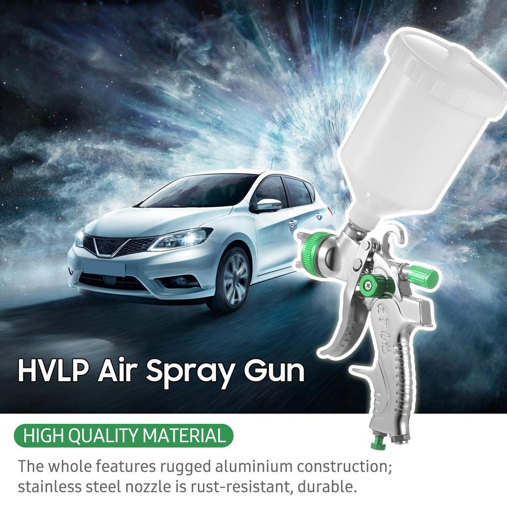 Vzduchová stříkací pistole Geevorks Gravity Feed Stříkací pistole HVLP s 600ml nádobkou 1,4 mm 1,7 mm 2,0 mm tryskou