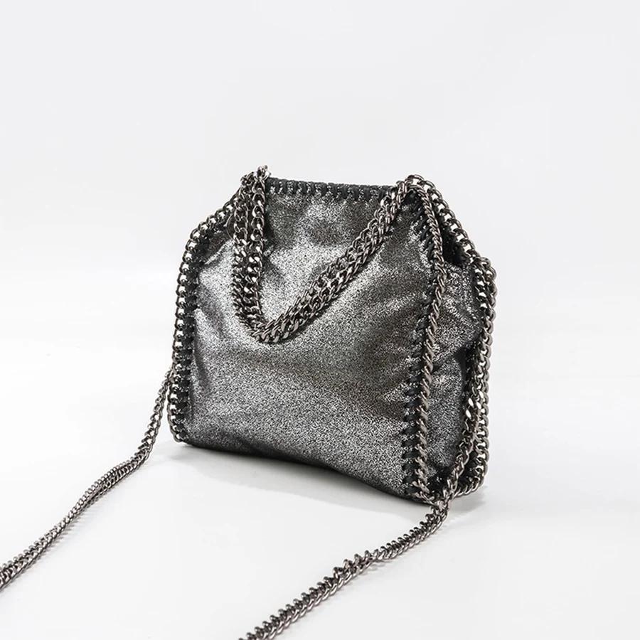 

Brand Women s Bag Metal Chain Small Square Crossbody Bags Trendy Snake Pattern Lady Messenger Phone Bag Females Handbags 20X5X18CM
