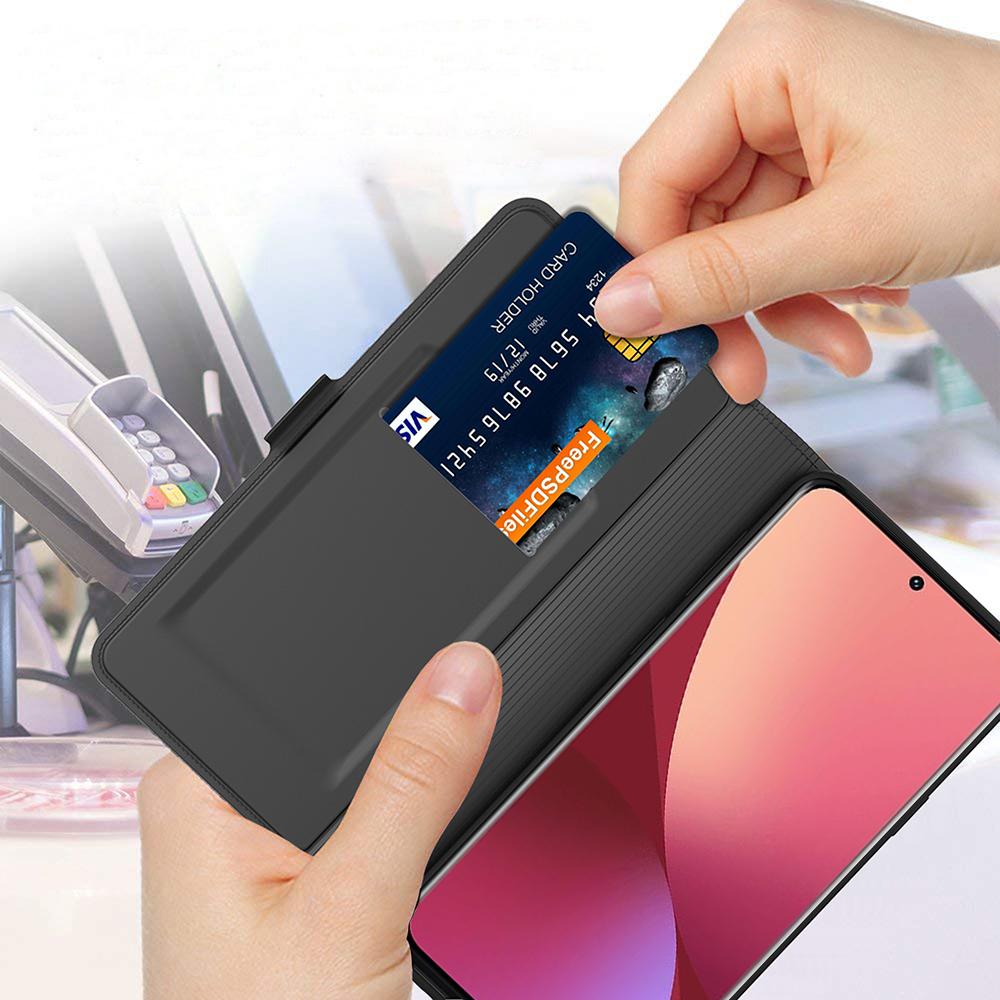 Pro Xiaomi Redmi Note 13 5G Pouzdro na telefon PU kůže Stojánek Kryt se sloty na karty