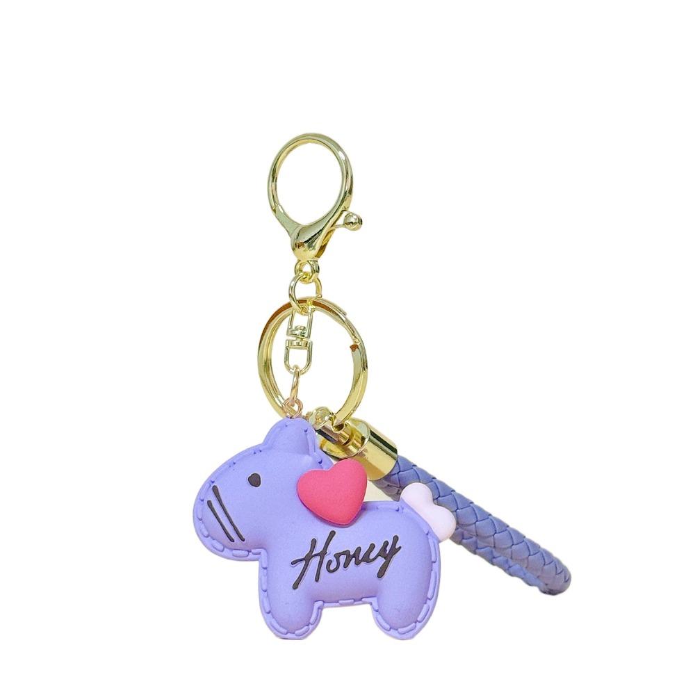 Small Bell Horse Pendant Heart New Year Keychain Fashion Bag Pendant Ornaments  Bag Decor