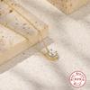 Stylish And Simple Style S925 Sterling Silver Classic Round Multi-Diamond Classic Wedding Accessories Necklace Women