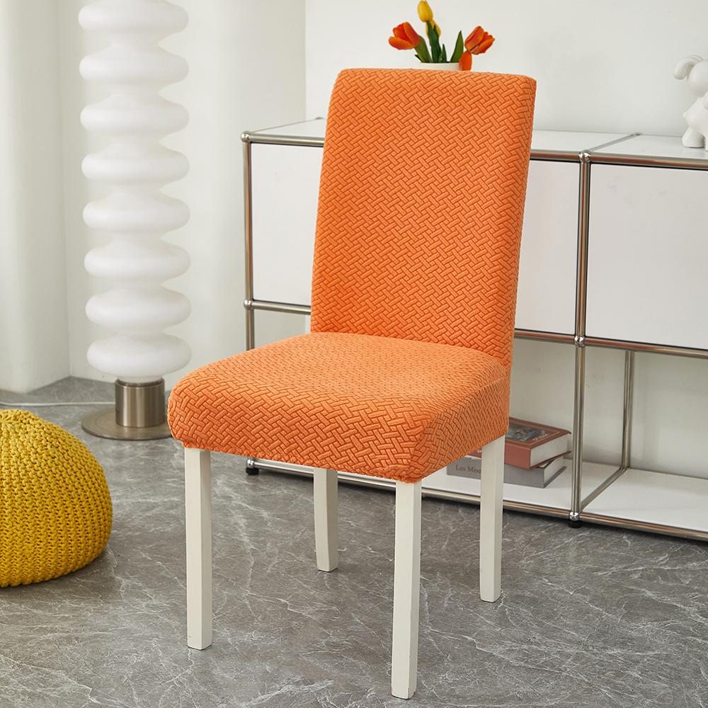 1/2/4/6pcs Jacquard Dining Chair Slipcover Stretch Chair Covers Polyester Chair Cover for Wedding Dining Room Office Banquet