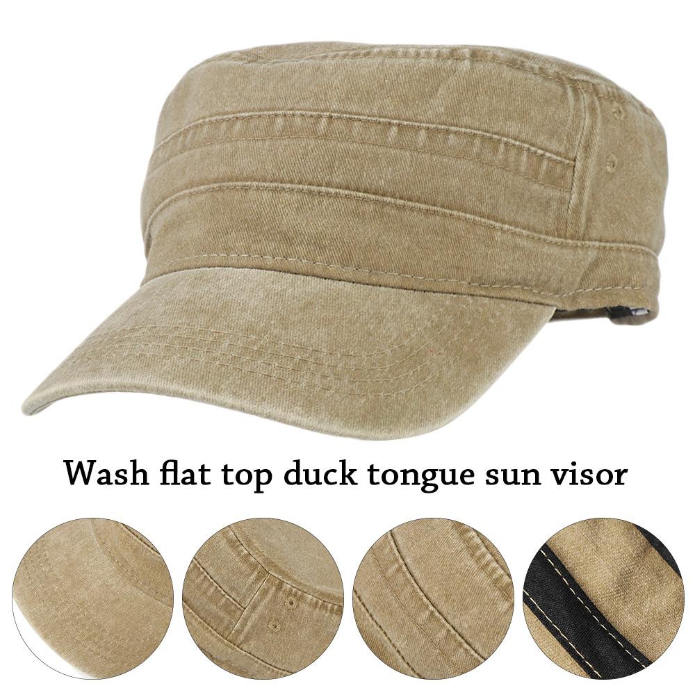 Mann mit großem Kopf Große Größe Reine Baumwolle Armee Flachmütze Outdoor Baseballkappe Sommer Polyester Übergröße Militärhut