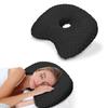 Ergonomic Curved Side Sleeping Pillow Breathable Earring Pillow  for Ear Pain Relief