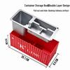 Organizator de birou mini container cu logo personalizat: Suport pentru pixuri și cărți de vizită