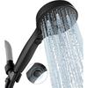 12 Functions Shower Head with Handheld, Hand Held Shower with ON/OFF Pause Switch, High Pressure Shower Head Set with Hose Adjustable Bracket Rubber