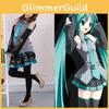 Exquisite Hatsune Miku Vocaloid Cosplay Costume Wig Tops Dress Tie Complete Outfit