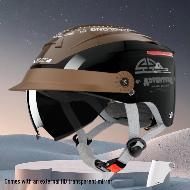 Junhao 3C Certified Universal Half Helmet: Breathable, All-Season Sun Protection for Men & Women.
