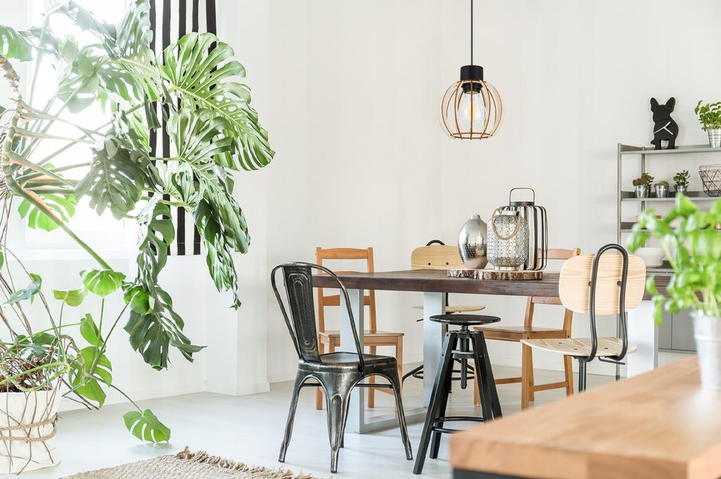 MODERN WOODEN LED CEILING HANGING LAMP