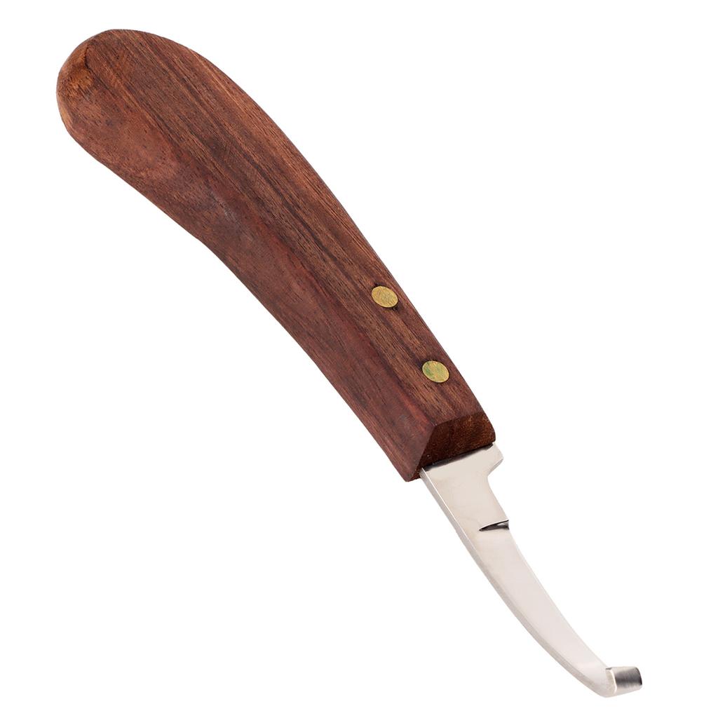 Steel Hoof Knife with Wooden Handle Pointed Cattle Livestock Hand Hoof Trimming Tool for FarmRight